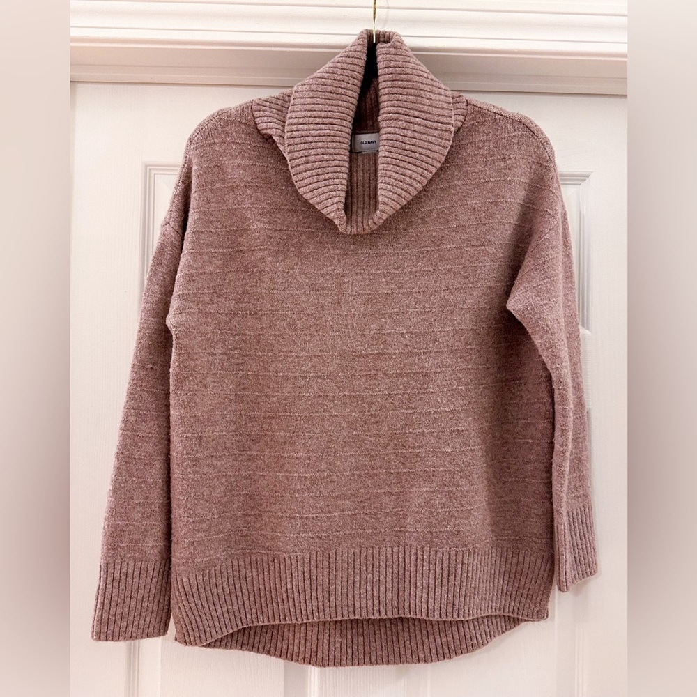Old Navy Mauve Cowl Neck Oversized Sweater Oversized sz Small